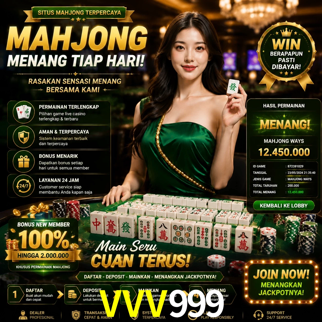 Cashback VIP VVV999 - reembolso semanal
